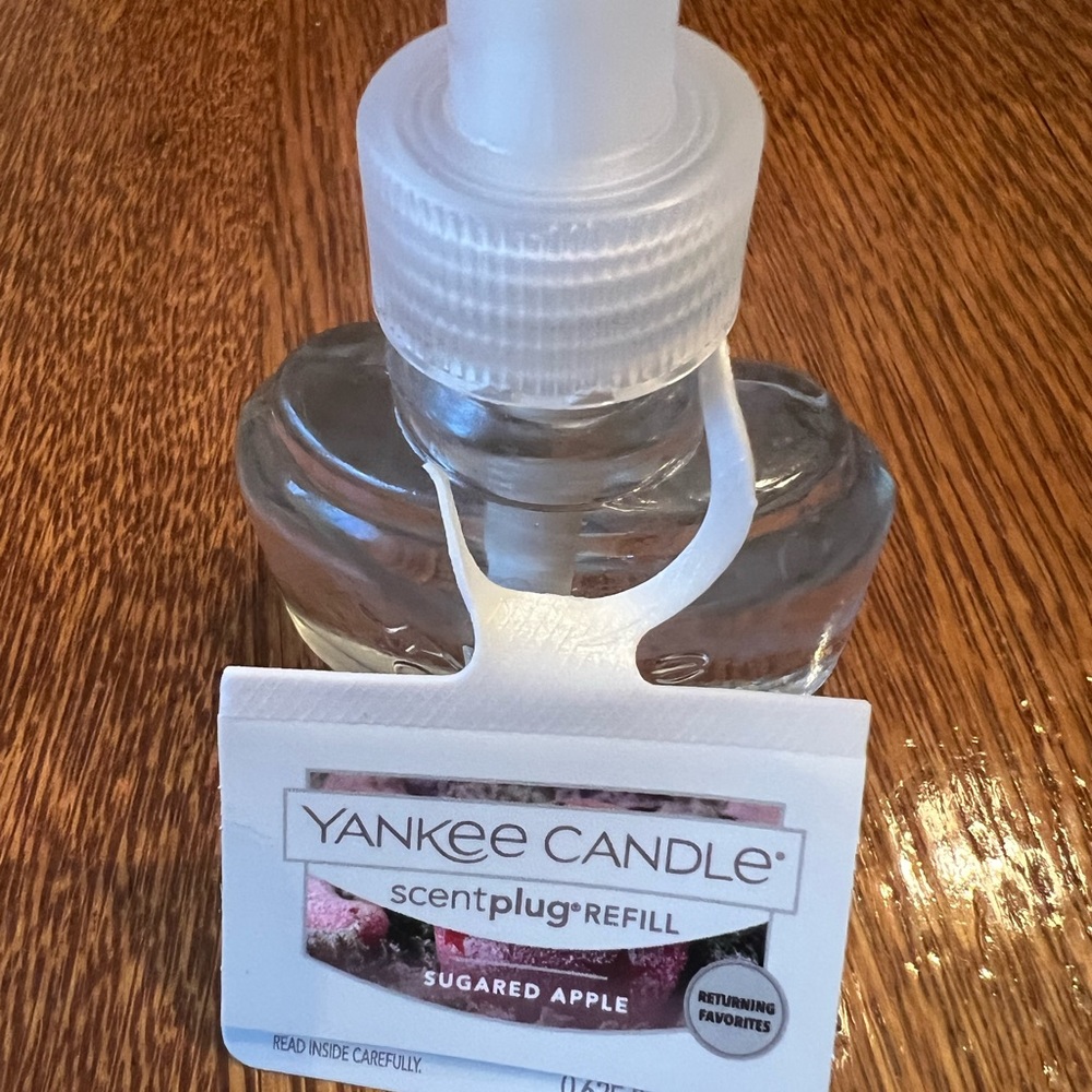 Bundle of 3 Yankee Candle Scent Plug refills in Sugared Apple.